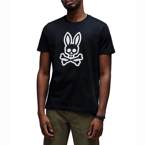 CAMISETA NEGRA ESTAMPADA ELIJAH PSYCHO BUNNY