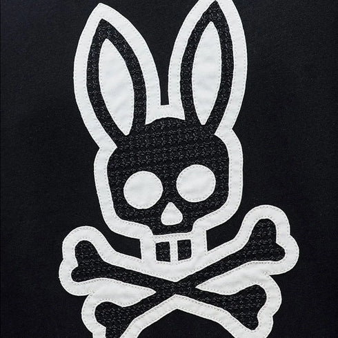 CAMISETA NEGRA ESTAMPADA ELIJAH PSYCHO BUNNY