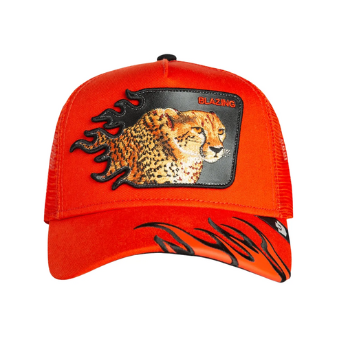 GORRA NARANJA BLAZING FLAMES GOORIN BROS