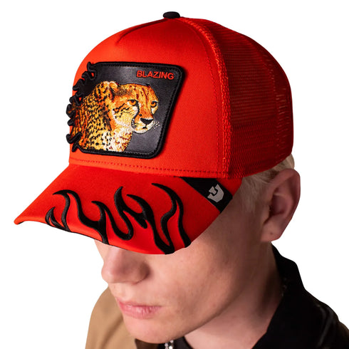 GORRA NARANJA BLAZING FLAMES GOORIN BROS