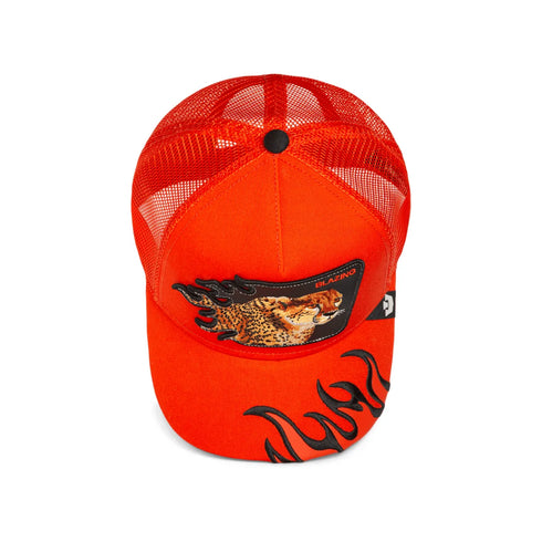 GORRA NARANJA BLAZING FLAMES GOORIN BROS