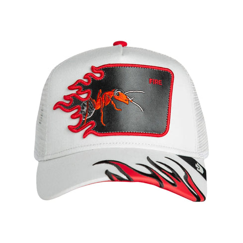 GORRA BLANCA FIRE FLAMES GOORIN BROS