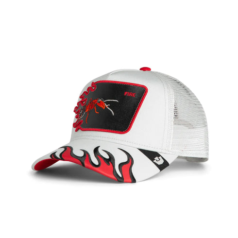 GORRA BLANCA FIRE FLAMES GOORIN BROS