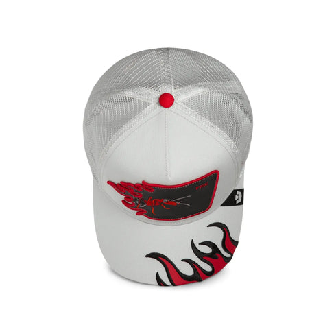 GORRA BLANCA FIRE FLAMES GOORIN BROS