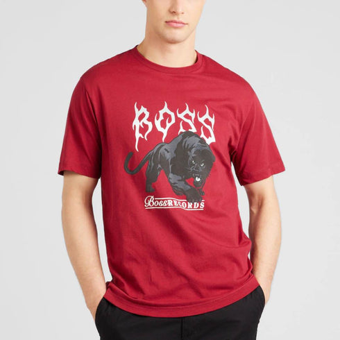 CAMISETA ROJA TEE PANTERA BOSS