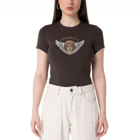 CAMISETA MARRÓN NODO CLEMONT