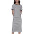 VESTIDO BLANCO SLEEVE STRIPED KARL LAGERFELD