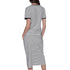 VESTIDO BLANCO SLEEVE STRIPED KARL LAGERFELD