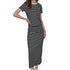 VESTIDO NEGRO SLEEVE STRIPED KARL LAGERFELD