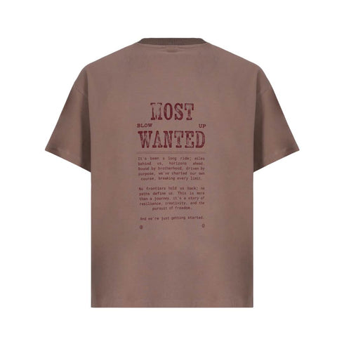 CAMISETA MARRÓN MOST WANTED BLOW UP