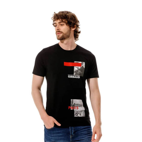 CAMISETA NEGRA LE FRANCOIS GIRBAUD