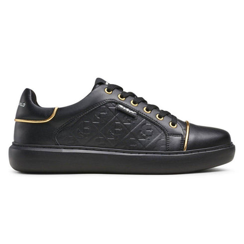 TENIS NEGROS WITH SIDE DEBO KARL LAGERFELD