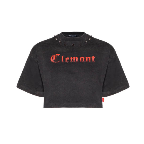 CROP TOP NEGRO CAOS CLEMONT