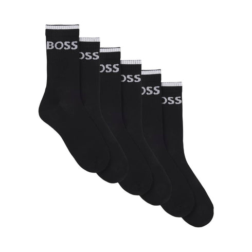 MEDIAS NEGRAS QS STRIPE BOSS