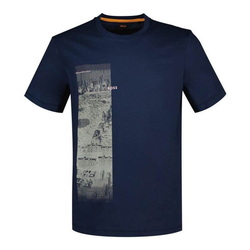 CAMISETA AZUL TEE METROPOLITAN BOSS