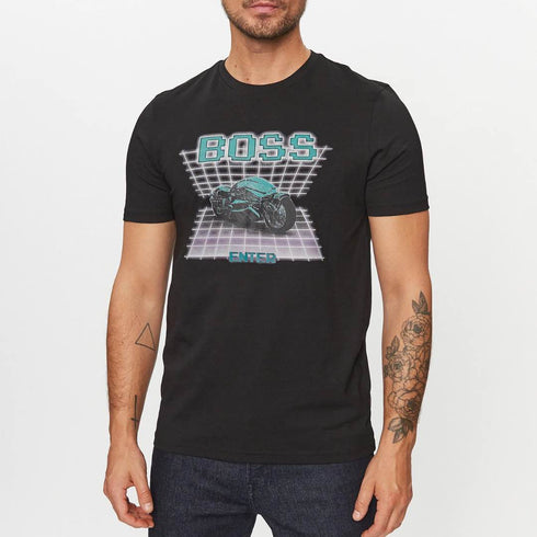 CAMISETA NEGRA TEE ENTER BOSS