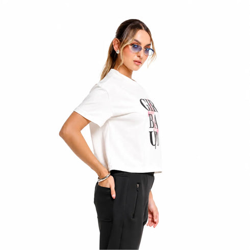 CAMISETA CREMA LUEUR GIRBAUD DAMA