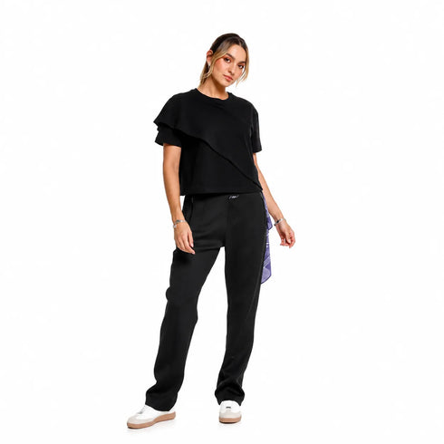 CAMISETA NEGRA LUEUR GIRBAUD DAMA