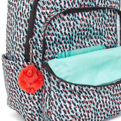 MOCHILA AZUL ABSTRACT KIPLING