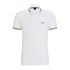 POLO BLANCO PAUL CURVED BOSS