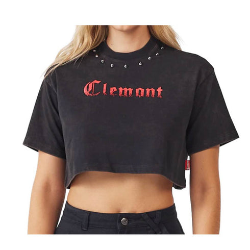 CROP TOP NEGRO CAOS CLEMONT