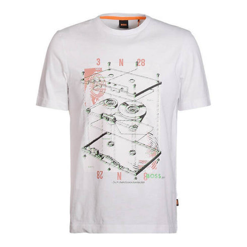 CAMISETA BLANCA TEE CASSETTE BOSS