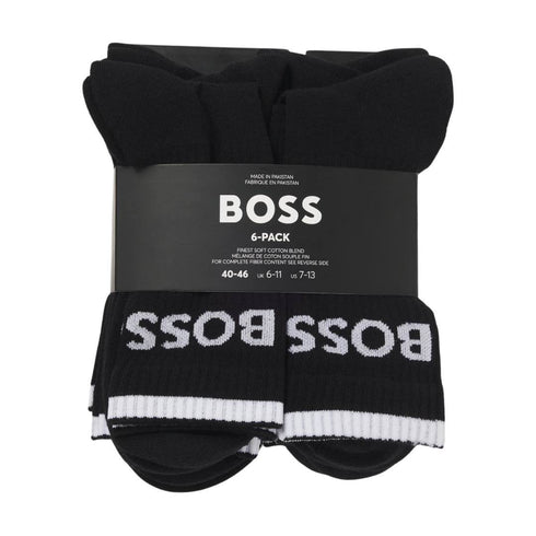 MEDIAS NEGRAS QS STRIPE BOSS