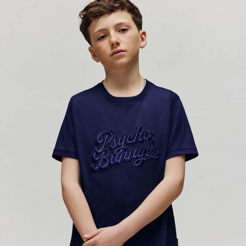 CAMISETA AZUL ELIAS PSYCHO BUNNY KIDS