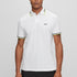 POLO BLANCO PAUL CURVED BOSS