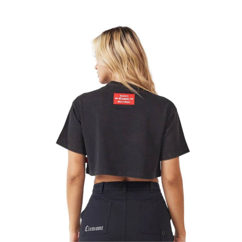 CROP TOP NEGRO CAOS CLEMONT