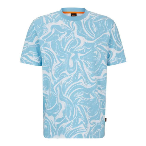 CAMISETA AZUL TEE OCEAN BOSS