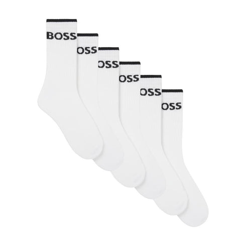 MEDIAS BLANCAS QS STRIPE BOSS