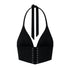 CROP TOP NEGRO CICATRICE CLEMONT