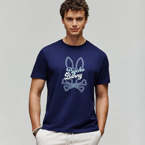 CAMISETA AZUL GARRET PSYCHO BUNNY
