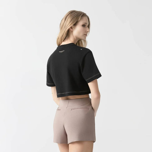 CROP TOP NEGRO YLAIA MONASTERY