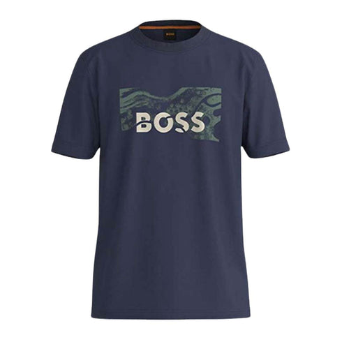 CAMISETA AZUL TEE BUILDING BOSS