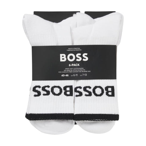 MEDIAS BLANCAS QS STRIPE BOSS