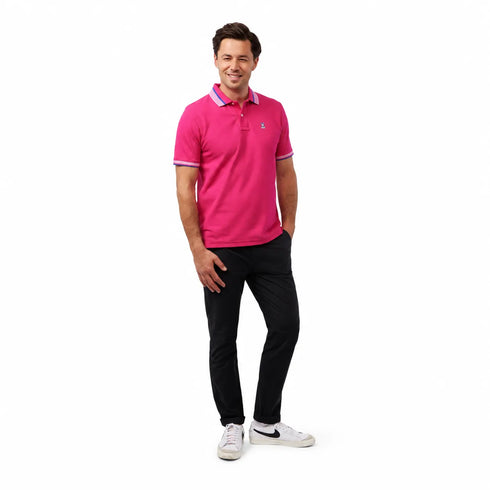 POLO FUCSIA FANTASIA PSYCHO BUNNY