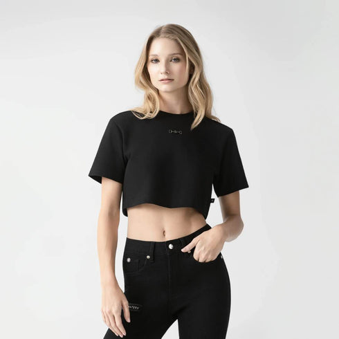 CROP TOP NEGRO NATASHA MONASTERY