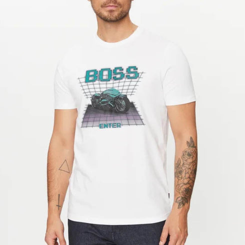 CAMISETA BLANCA TEE ENTER BOSS