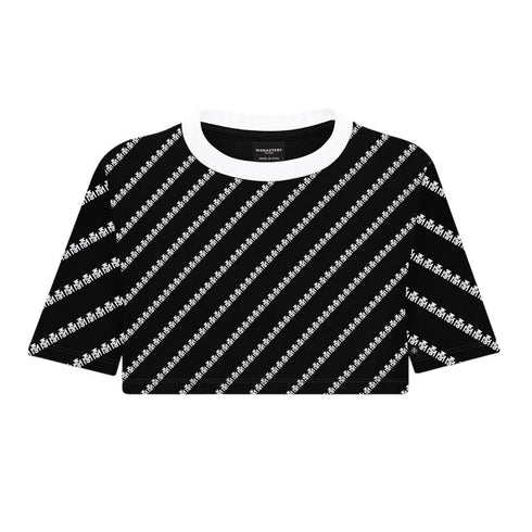 CROP TOP NEGRO BRITANIA MONASTERY