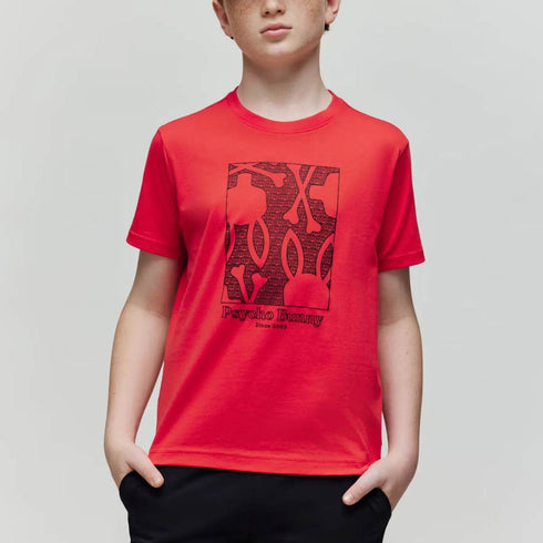 CAMISETA ROJA GLENN PSYCHO BUNNY KIDS