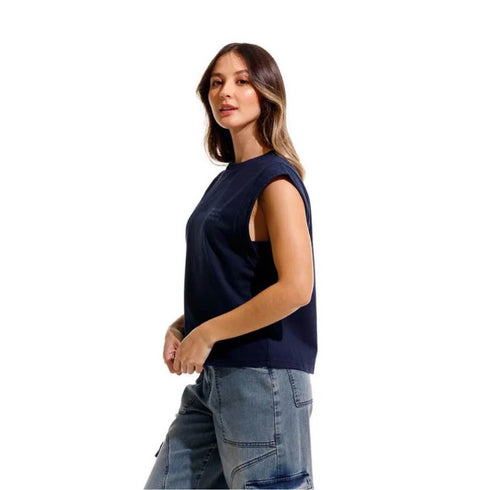 CAMISETA AZUL GF1100848N000 GIRBAUD