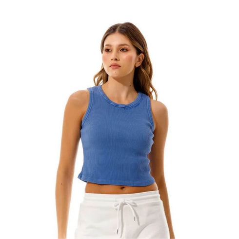 CROP TOP AZUL ALICE GIRBAUD
