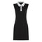 VESTIDO NEGRO CONTRAST SIGNATURE KARL LAGERFELD
