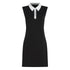 VESTIDO NEGRO CONTRAST SIGNATURE KARL LAGERFELD