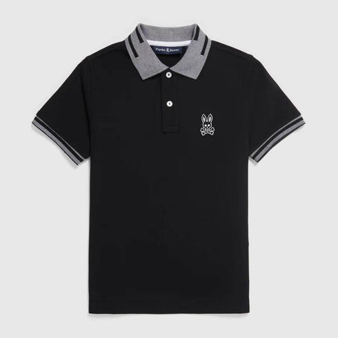 POLO NEGRO CHESTER PSYCHO BUNNY KIDS