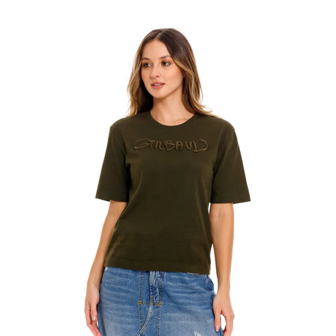 CAMISETA VERDE GF1100782N000 GIRBAUD