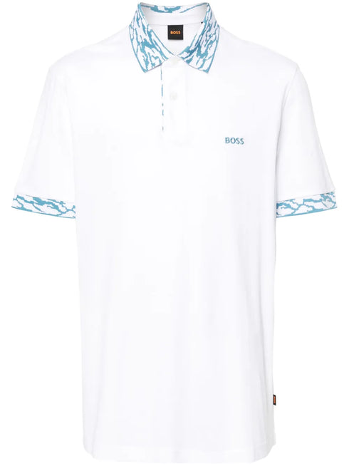 POLO BLANCA OCEAN DETALLED BOSS