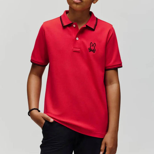 POLO ROJA JUDE PSYCHO BUNNY KIDS